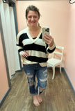 Stripes and Stitches Sweater