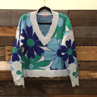 Funky Floral Pullover