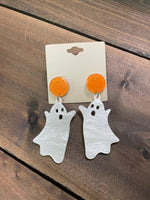 Large Dangle Ghost Earrings